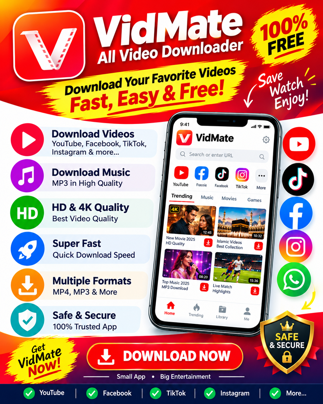 ভিডিও ডাউনলোডের এত সহজ উপায় জানতেন? পরিচিত হন VidMate APK-এর সাথে!