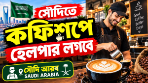 জরুরি নিয়োগ! সৌদি আরবে কফিশপে হেলপার লাগবে | এখনই যোগাযোগ করুন?
